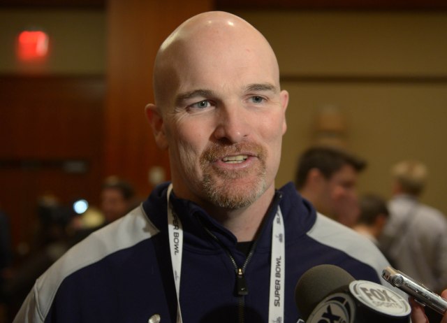 The Falcons appear to be waiting for Seattle defensive coordinator Dan Quinn to become available after the Super Bowl. (Kirby Lee, USA TODAY Sports)