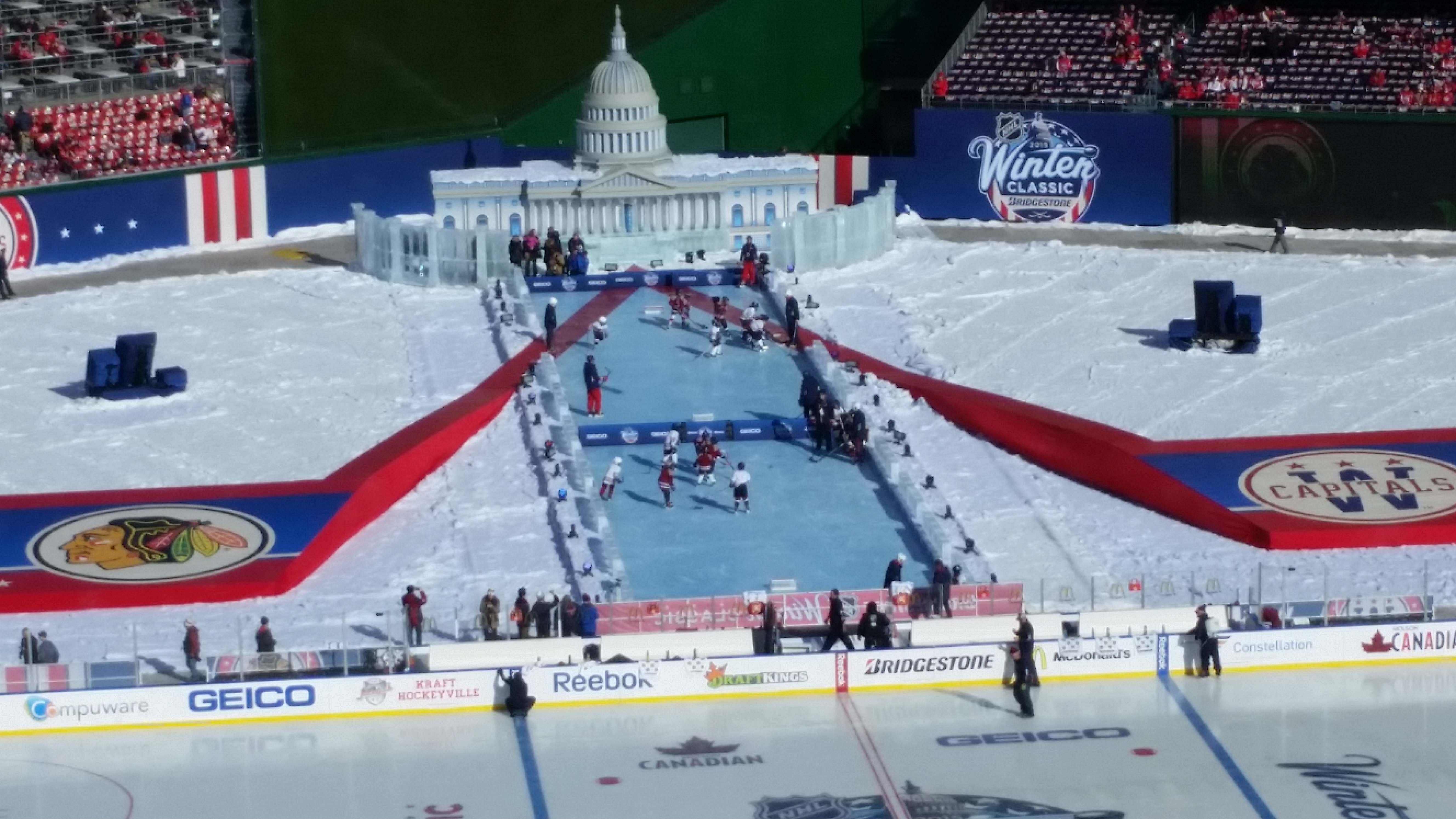 Live action from the Winter Classic