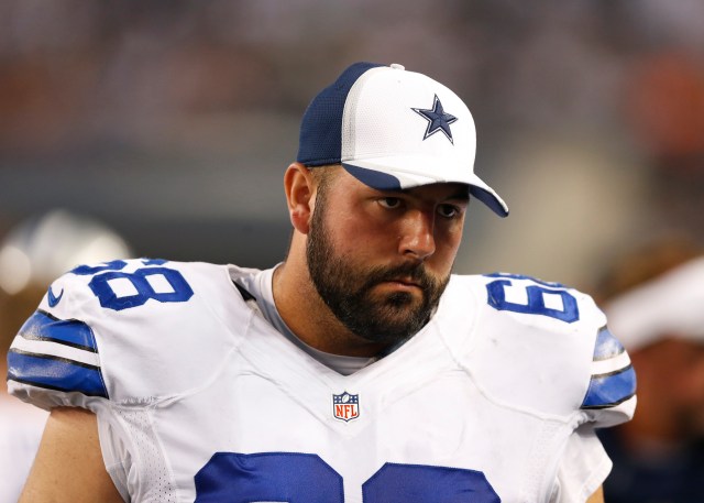 Doug Free, a key player on the Cowboys offensive line, is one of the team's key players slated for free agency in 2015. (Matthew Emmons-USA TODAY Sports)