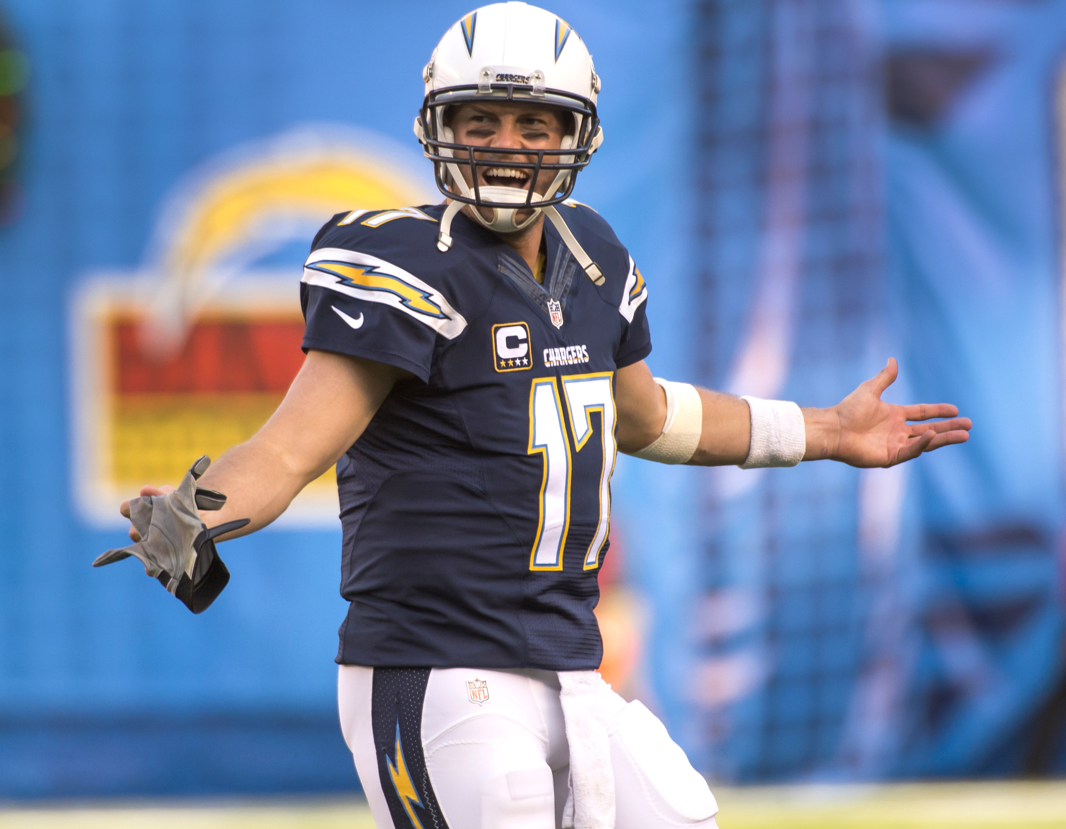 Philip Rivers is entering his 12th year in San Diego. Will there be a 13th? (Robert Hanashiro, USA TODAY Sports)