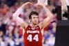 INDIANAPOLIS, IN - APRIL 06: Frank Kaminsky #44 of the Wisconsin Badgers reacts after a play in the second half against the Duke Blue Devils during the NCAA Men's Final Four National Championship at Lucas Oil Stadium on April 6, 2015 in Indianapolis, Indiana.  (Photo by Streeter Lecka/Getty Images) ORG XMIT: 527066925 ORIG FILE ID: 468767788