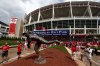 Jul 14, 2015; Cincinnati, OH, USA; General view outside of Great American Ball Park prior to the 2015 MLB All Star Game. Mandatory Credit: David Kohl-USA TODAY Sports