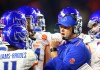 Bryan Harsin led Boise State to a Fiesta Bowl win in his first season as the Broncos' head coach. (Mark J. Rebilas / USA TODAY Sports)