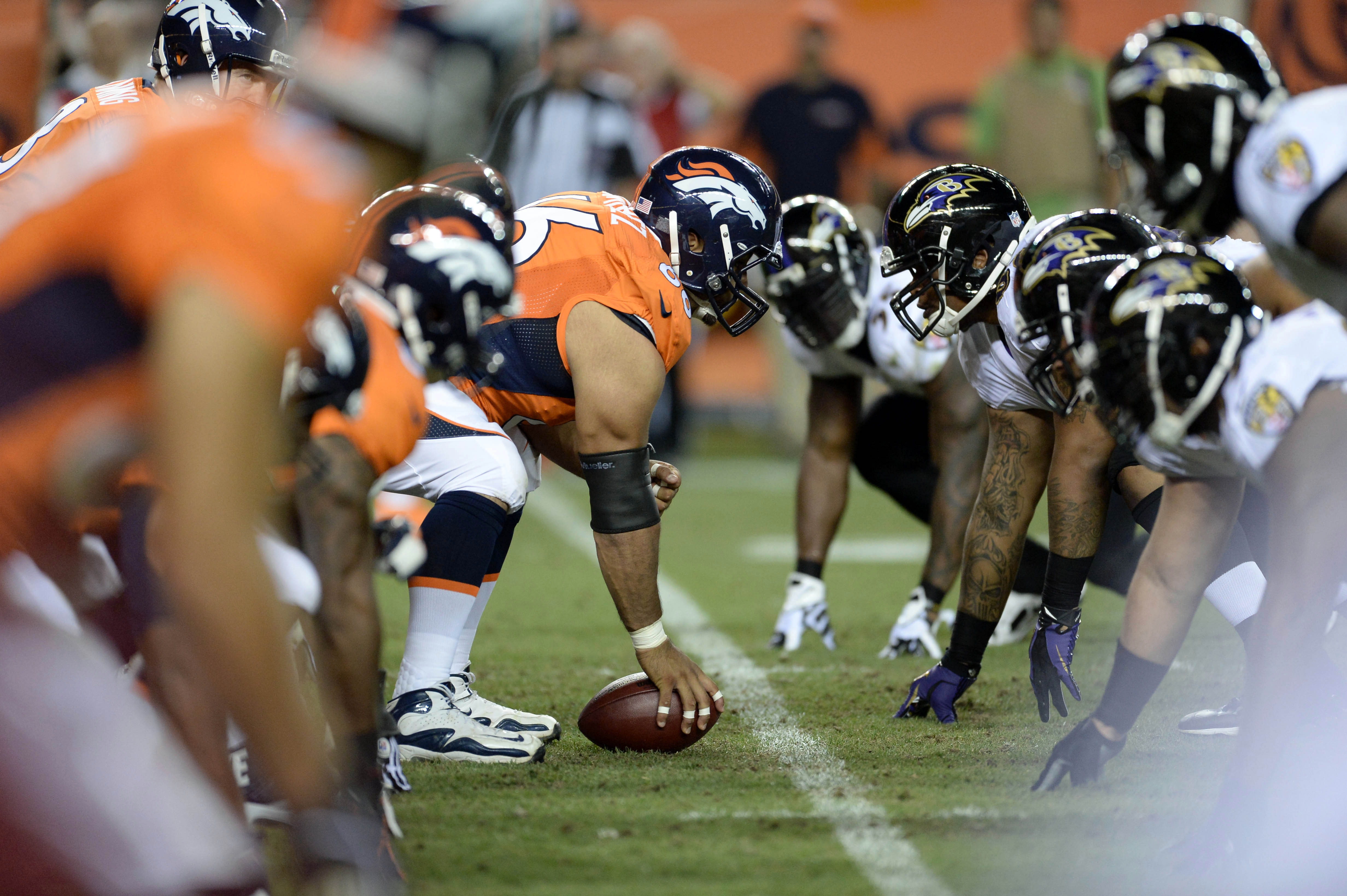 Ravens at Broncos is among Week 1's marquee games. (Ron Chenoy, USA TODAY Sports) 