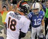 Broncos QB Peyton Manning lost his only game as a visitor at Lucas Oil Stadium. (Thomas J. Russo, USA TODAY Sports)