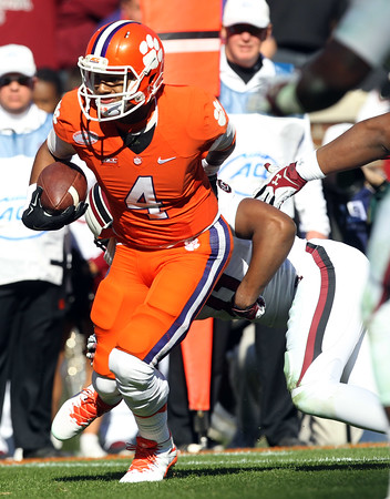 "Clemson defeats South Carolina 35-17 to break a five game losing streak at Memorial Stadium in Clemson, SC Saturday, November 29, 2014. "
