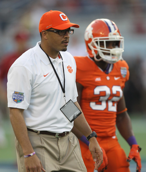 "Clemson faces off against Oklahoma afternoon in the Russell Athletic Bowl in Orlando, Florida, Monday December 29, 2014."