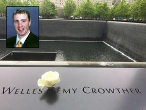 Welles Crowther's is honored with the thousands of others who lost their lives at the World Trade Center on 9/11. (photo from 911memorial.org).