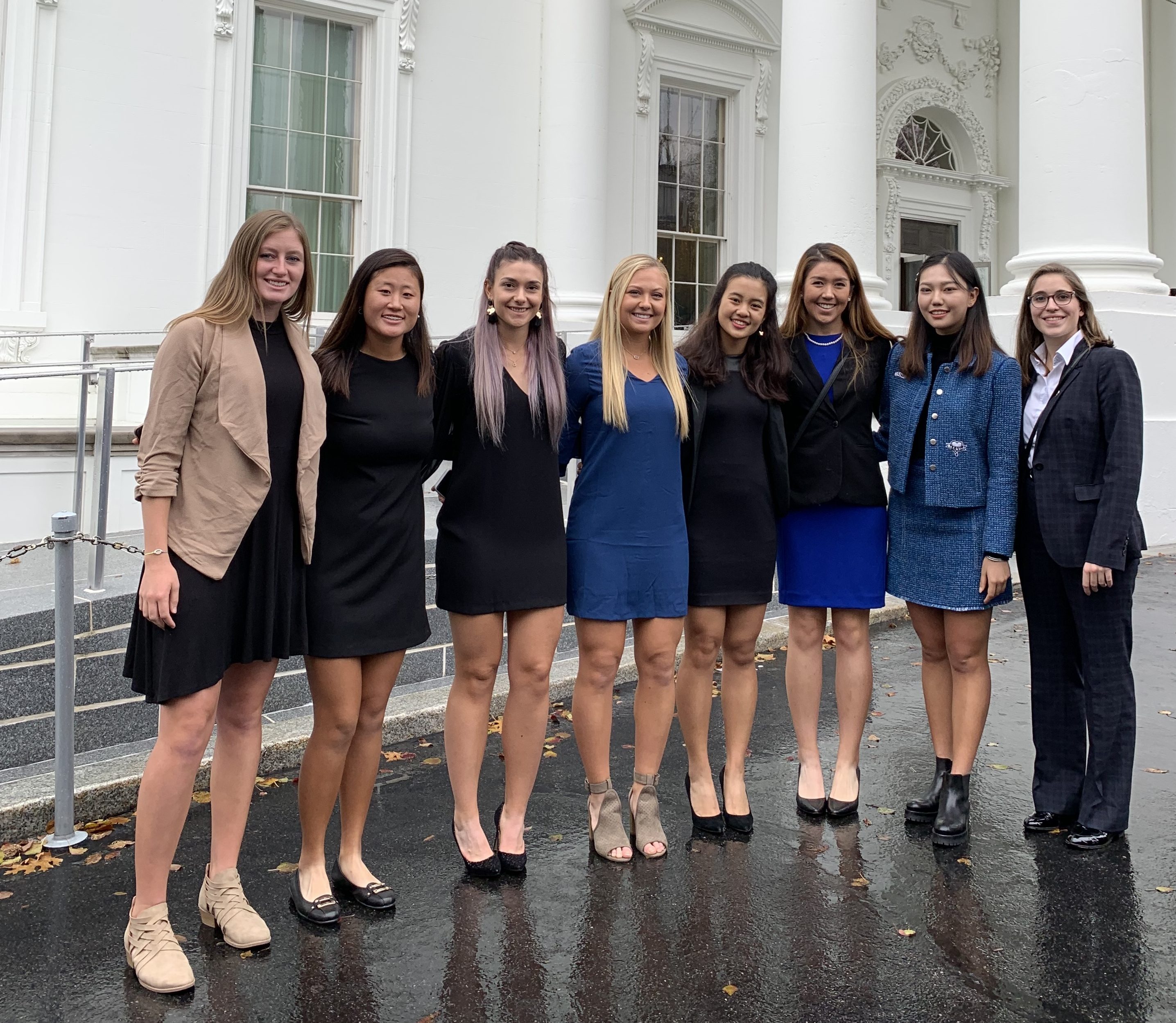 Stanford, Duke celebrate championships with Trump at White House