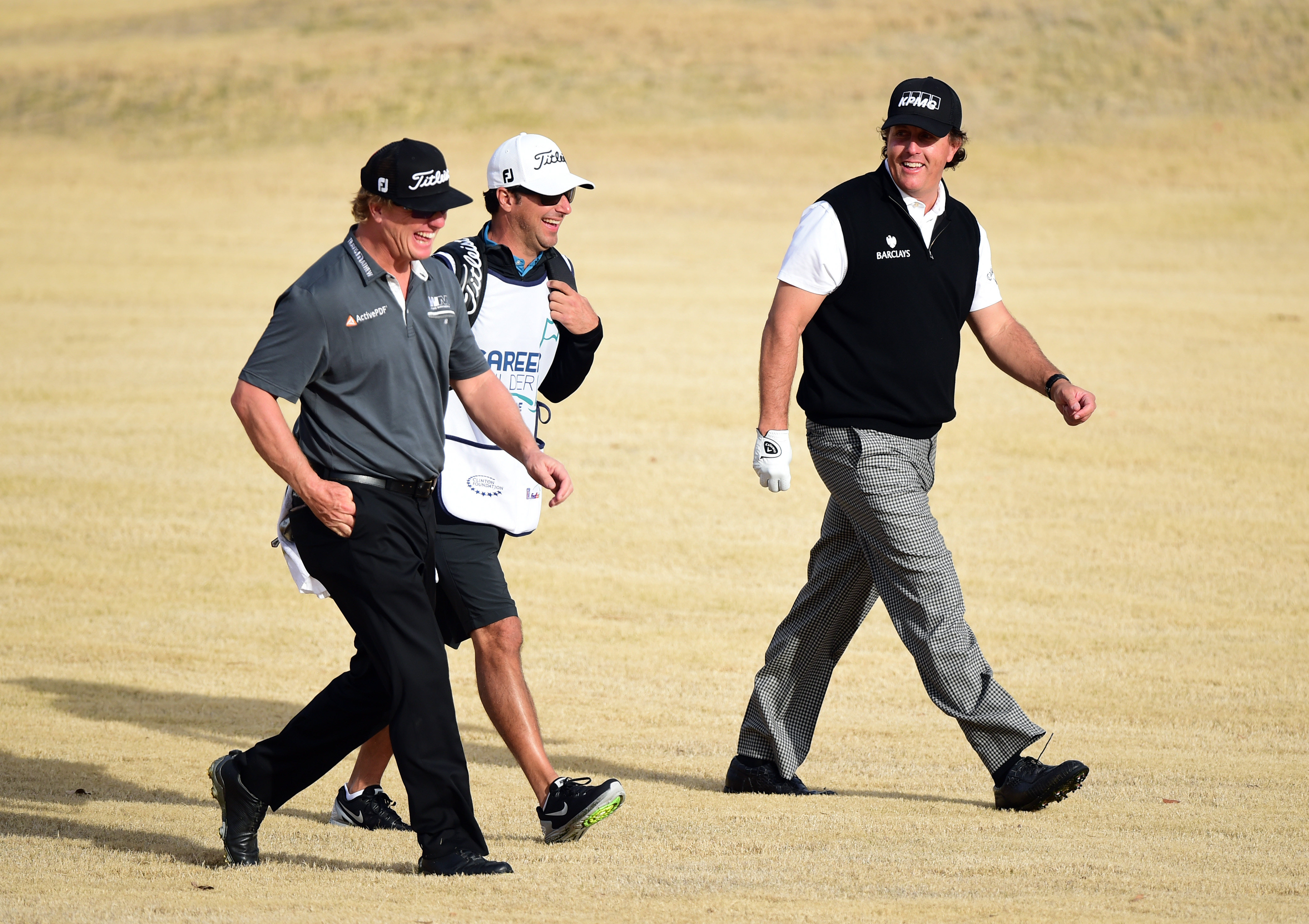 Phil Mickelson and Charley Hoffman