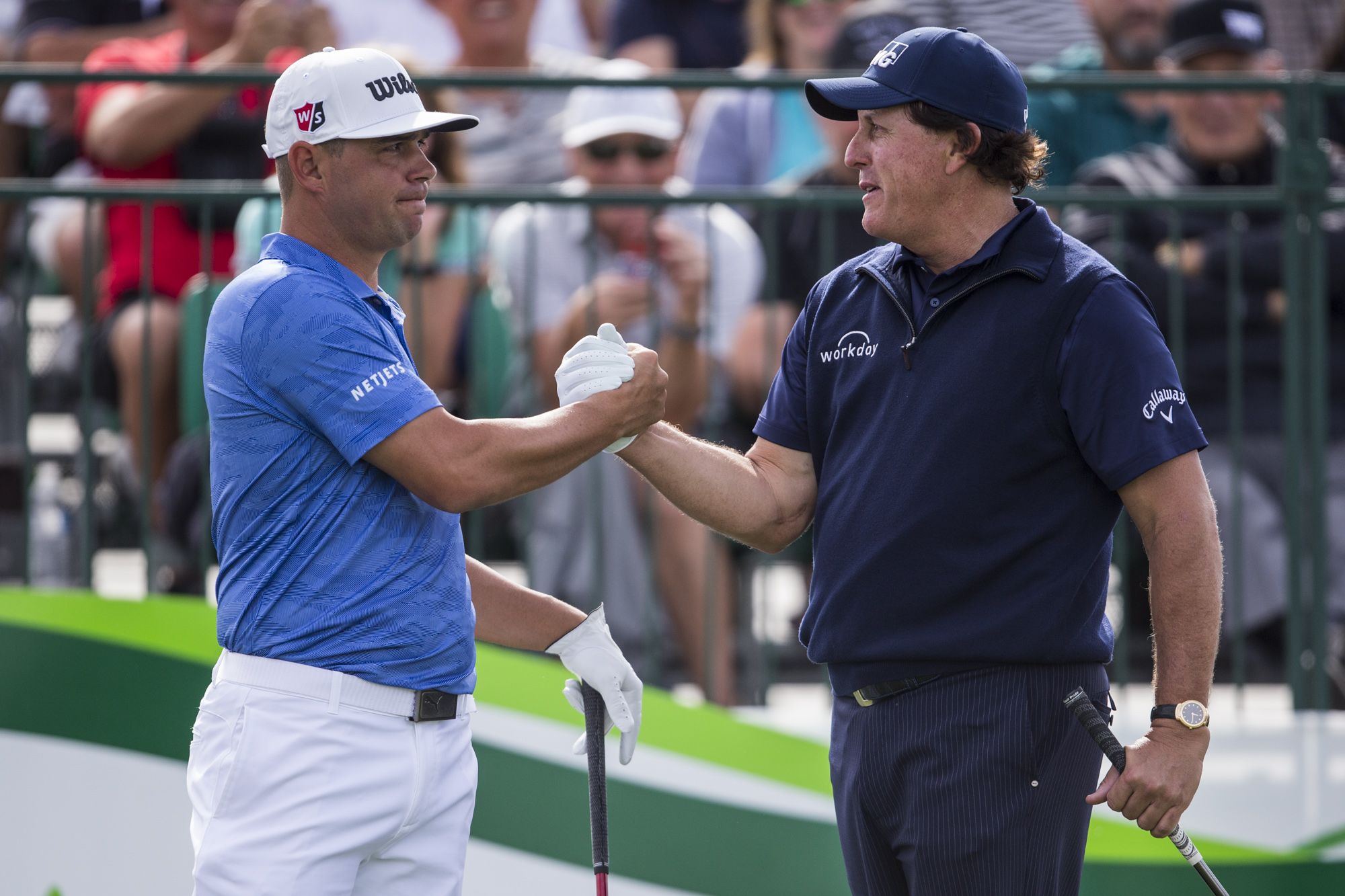 Gary Woodland and Phil Mickelson