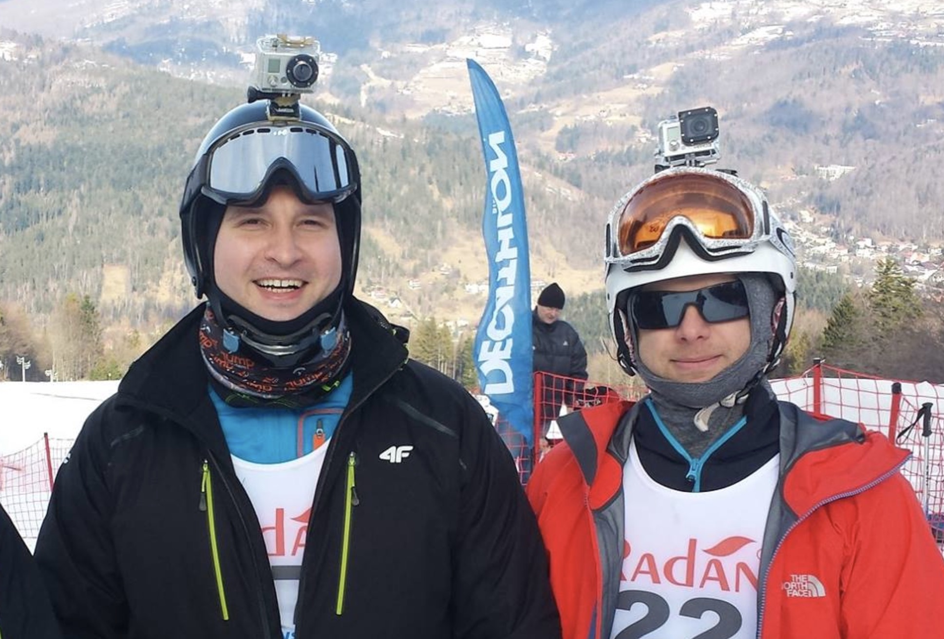 where to put gopro on ski helmet