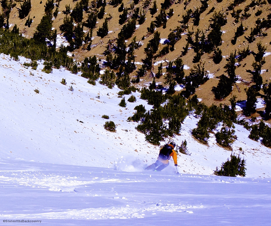 Jeff Dostie enjoyed the brief early October window to get a few fresh powder turns in before it was back to mountain biking. 