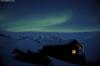 For several days this cabin was our home. Its placement is perfect for exploring the incredible terrain found immediately outside the door. At night, we had northern lights to keep up from sleeping, and to help accentuate our dreams of where to ski the next day.