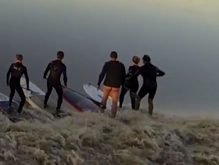 naked surfer