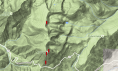 Avalanche Incidents On Teton Pass This Week (Top Marker Is The Horshoe Bowl Incident)