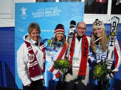Lindsey Vonn and Julia Mancuso at the 2010, Vancouver Olympics | Photo Credit: