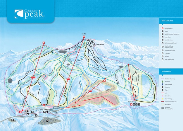 Coronet Peak Trail Map Mountain Collective Adds New Zealand Ski Resorts