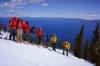 The Winter Wildlands Alliance had their annual ambassador gathering in Lake Tahoe this year. From left to right: Donny Roth, David Page, Noah Howell, Mark Menlove, James, Hilary Eisen, Forest McCarthy, and Rich Meyer.