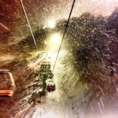 Dreams of night skiing #JaPow | Photo Credit: Matt Varsha