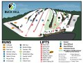 The dry slope is highlighted in green | Photo Credit: Buck Hill