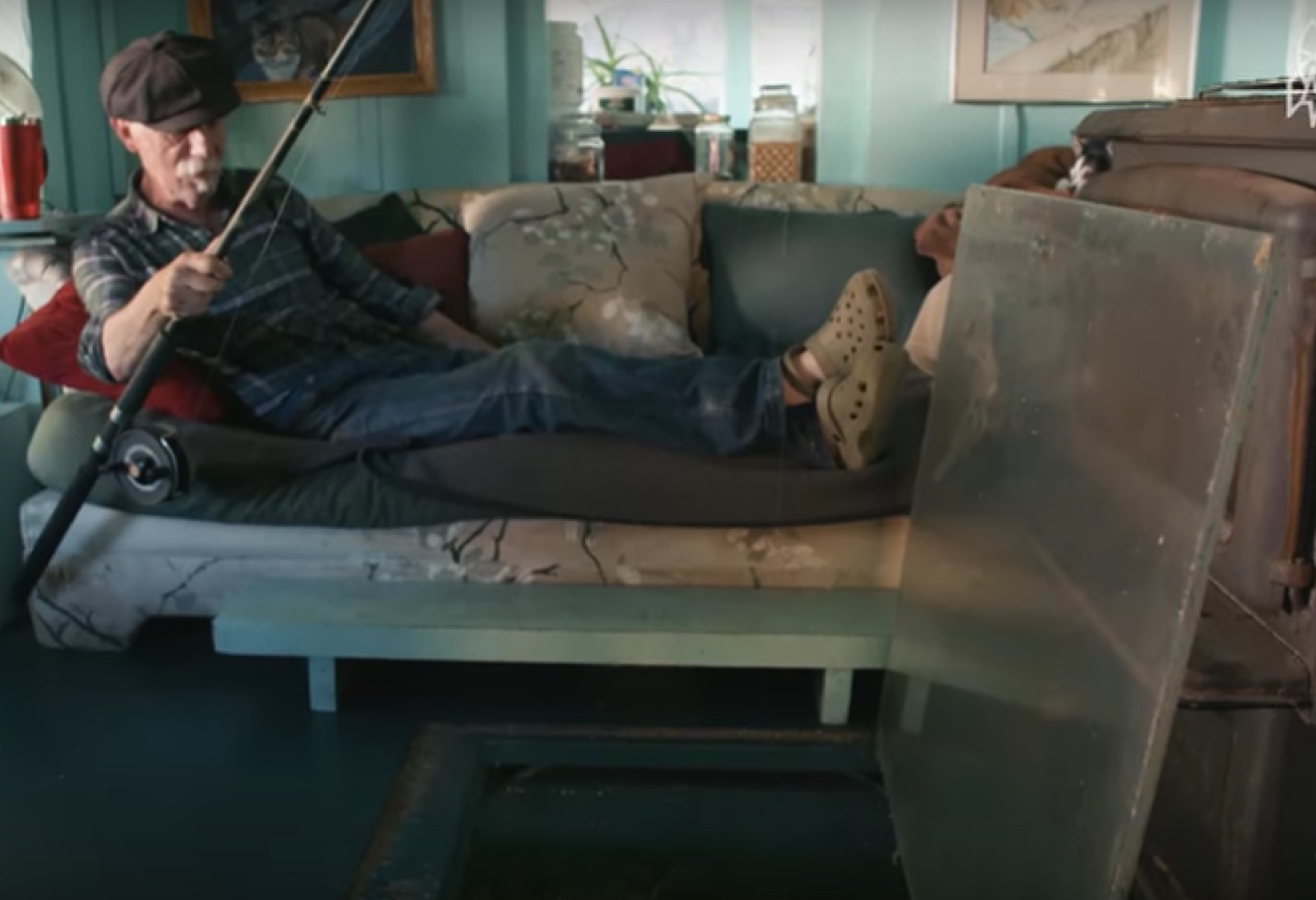 Fishing from the couch?