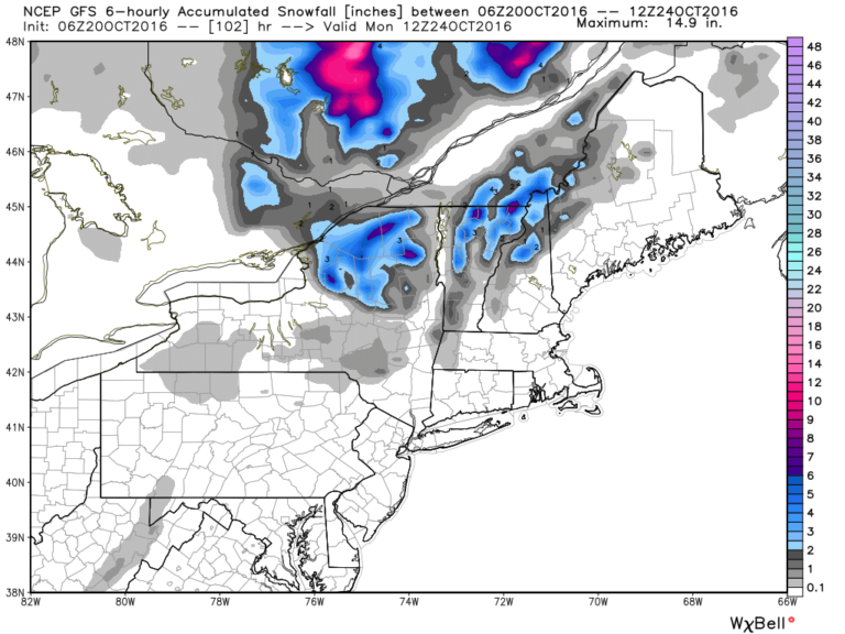 The Unofficial POW: HIGH ELEVATION SNOW FOR THE NORTHWEST AND NEW ENGLAND