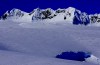 Ski tourers head out the great Antarctic spine garden.