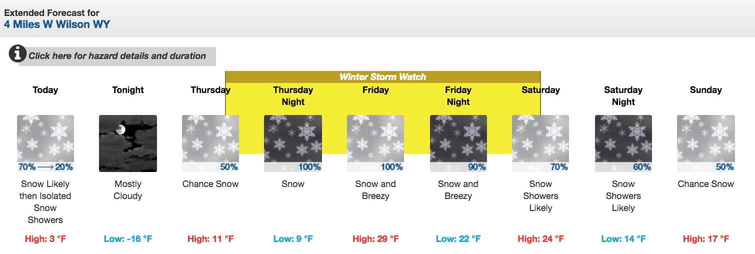 In strict meteorological terms, the yellow means 'Pineapple Express'