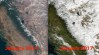 NASA Images from Space of California snowpack