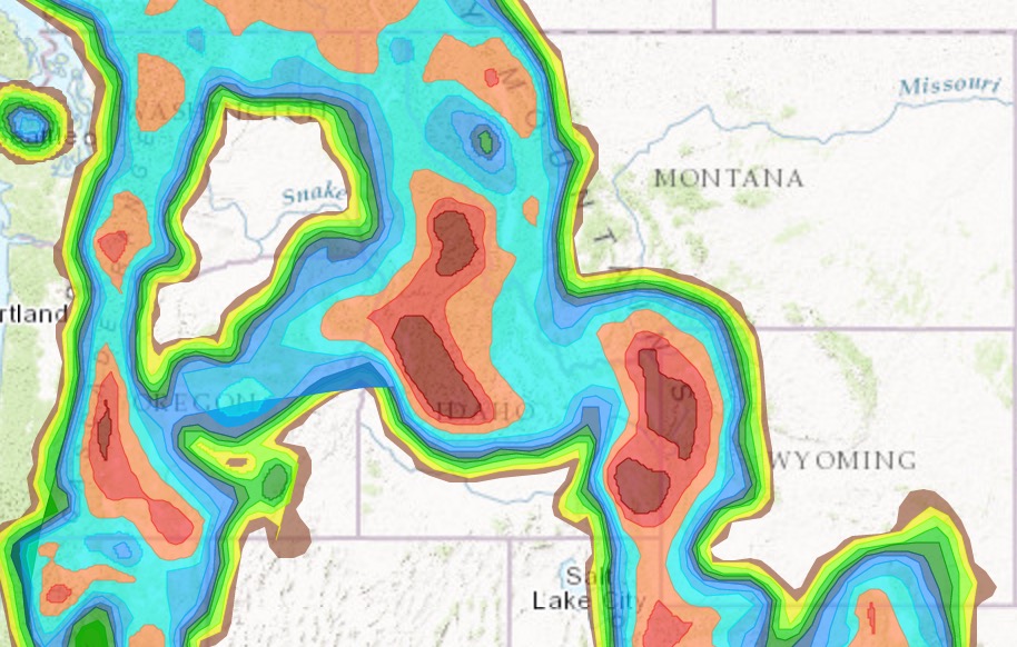 Radar looking fiery | Image: NOAA