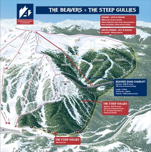 A Basin Trail Map A-Basin Moves Forward With Expansion Releasing Trail Map That Includes  Steep Gullies + Beavers | Unofficial Networks