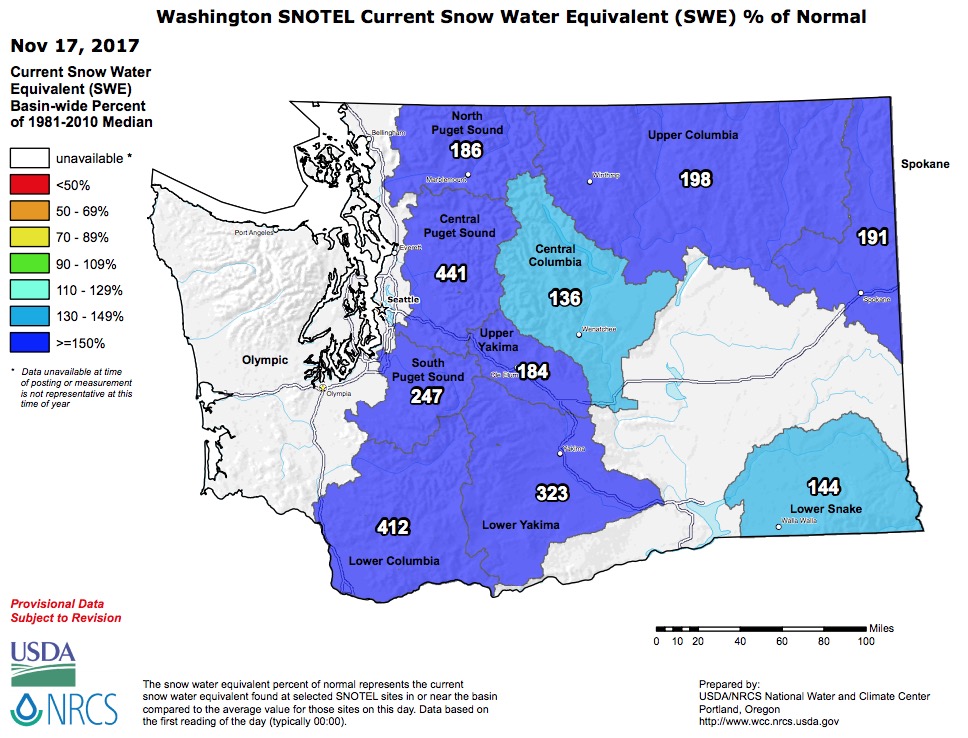 West Coast Is Already Covered In Snow | Snowpack Currently 200%+