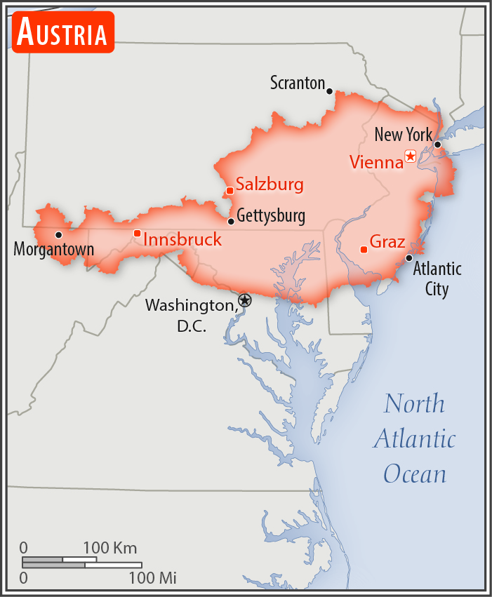 Maps: The Size of Nations Compared To The United States | Unofficial