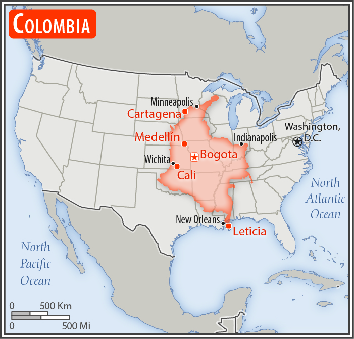 Maps: The Size of Nations Compared To The United States | Unofficial