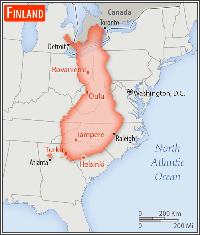 Maps: The Size of Nations Compared To The United States | Unofficial ...