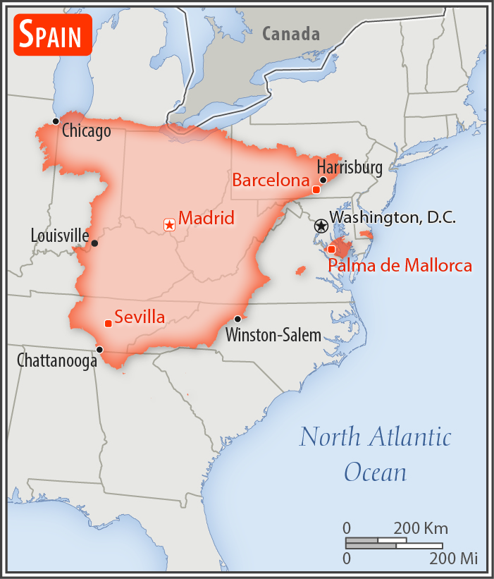 Maps The Size of Nations Compared To The United States Unofficial