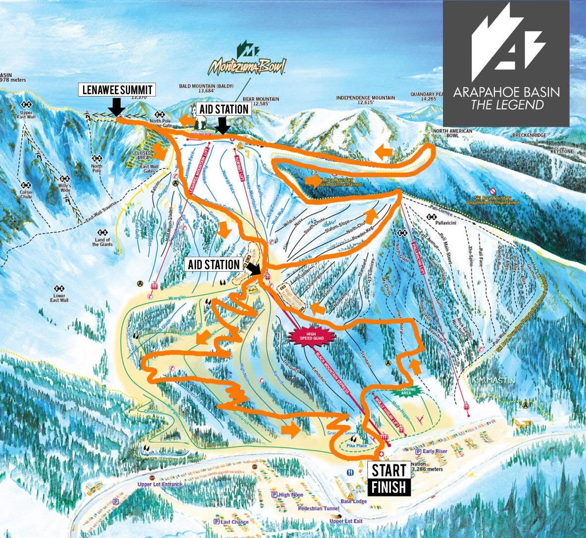 Unofficial Blogger Runs The Cirque Series At A-basin 