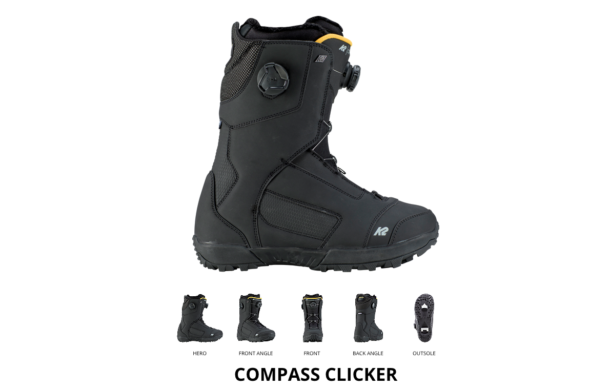 compass clicker boots