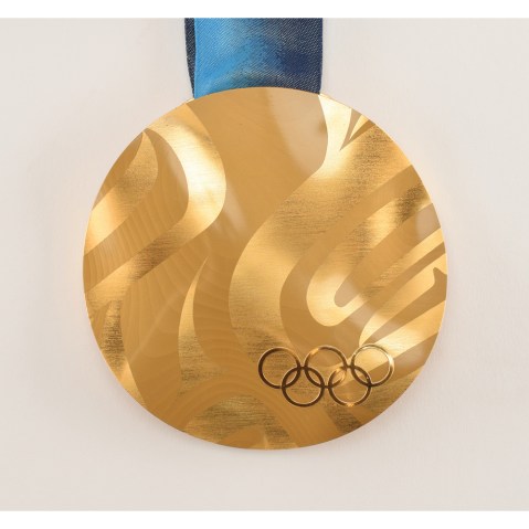 Aerial Skiing Men Olympic Gold Medal For Auction ($50,000 Estimate)