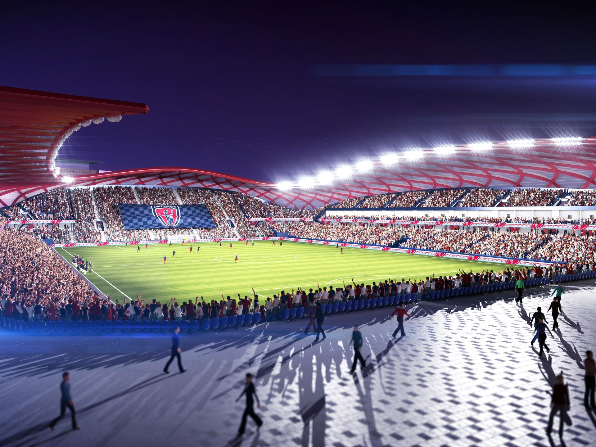 Indy Eleven rendering end line
