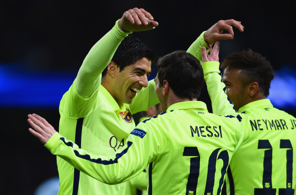 Luis Suarez Barcelona Man City (Getty Images)