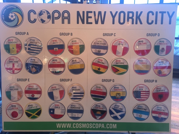 Cosmos Copa 2015 Draw