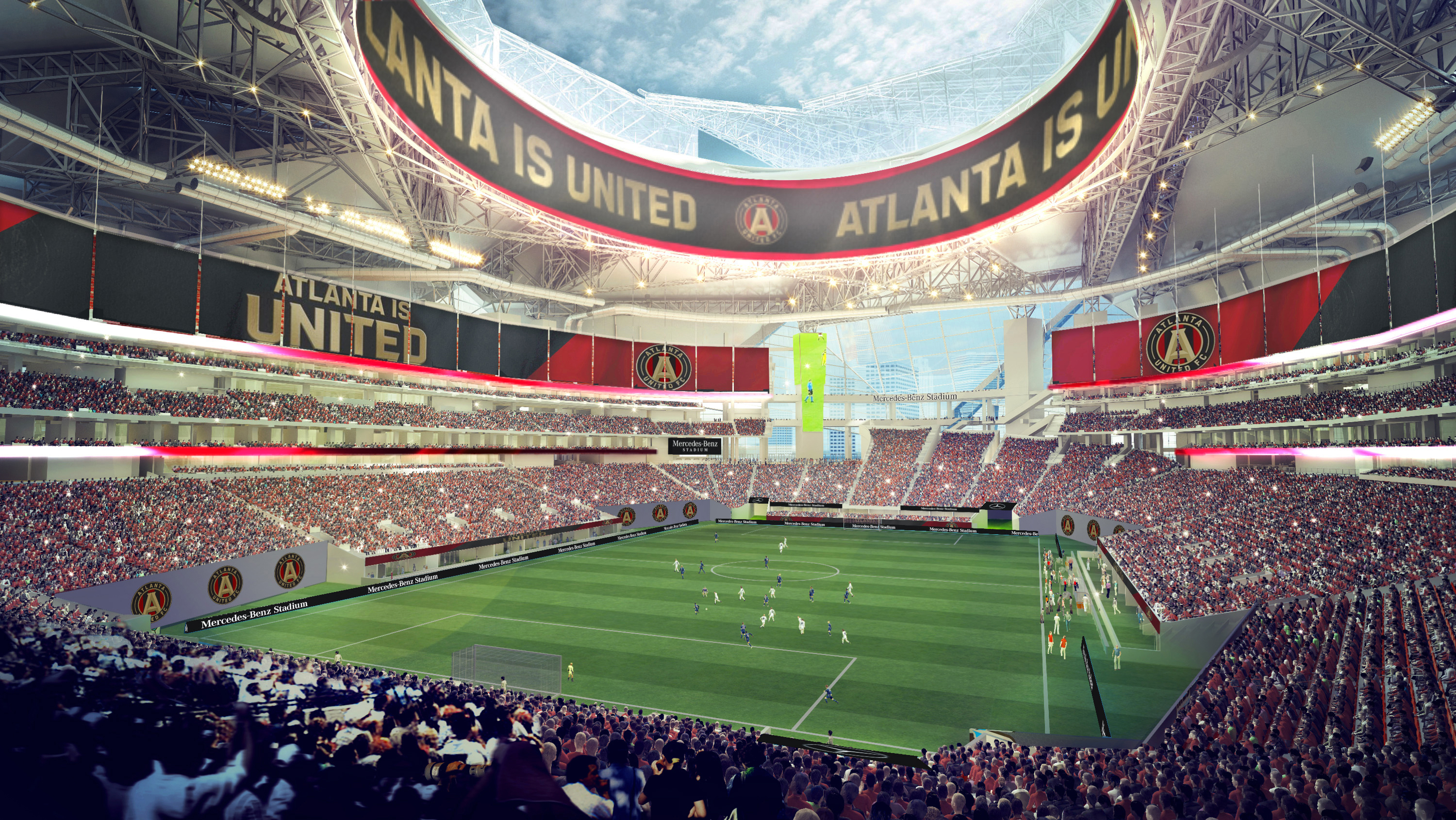 Atlanta United Soccer Game Experience Fans At Mercedes Benz