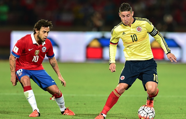 Jorge Valdivia James Rodriguez Chile Colombia 11