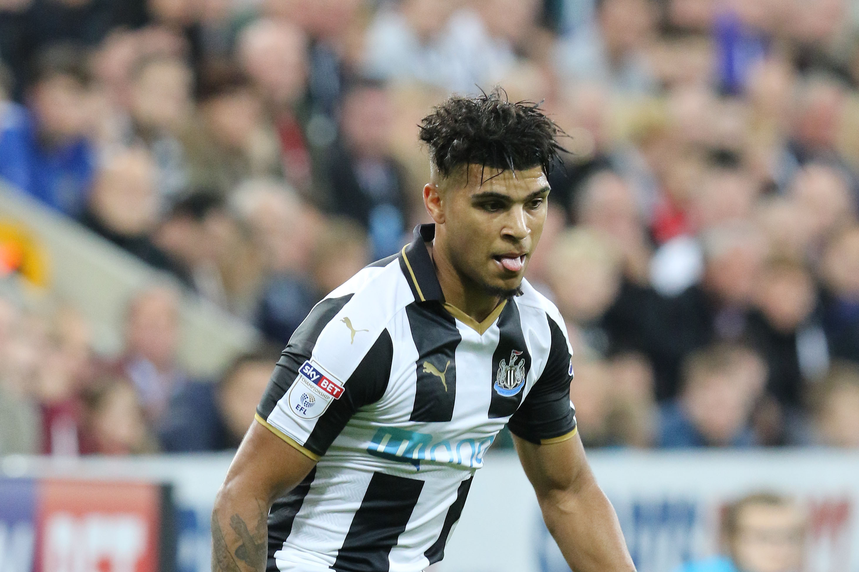 NEWCASTLE UPON TYNE, ENGLAND - SEPTEMBER 20: DeAndre Yedlin of Newcastle United during the EFL Cup third round match between Newcastle United and Wolverhampton Wanderers at St James' Park on September 20, 2016 in Newcastle upon Tyne, England. (Photo by Ian Horrocks/Getty Images)