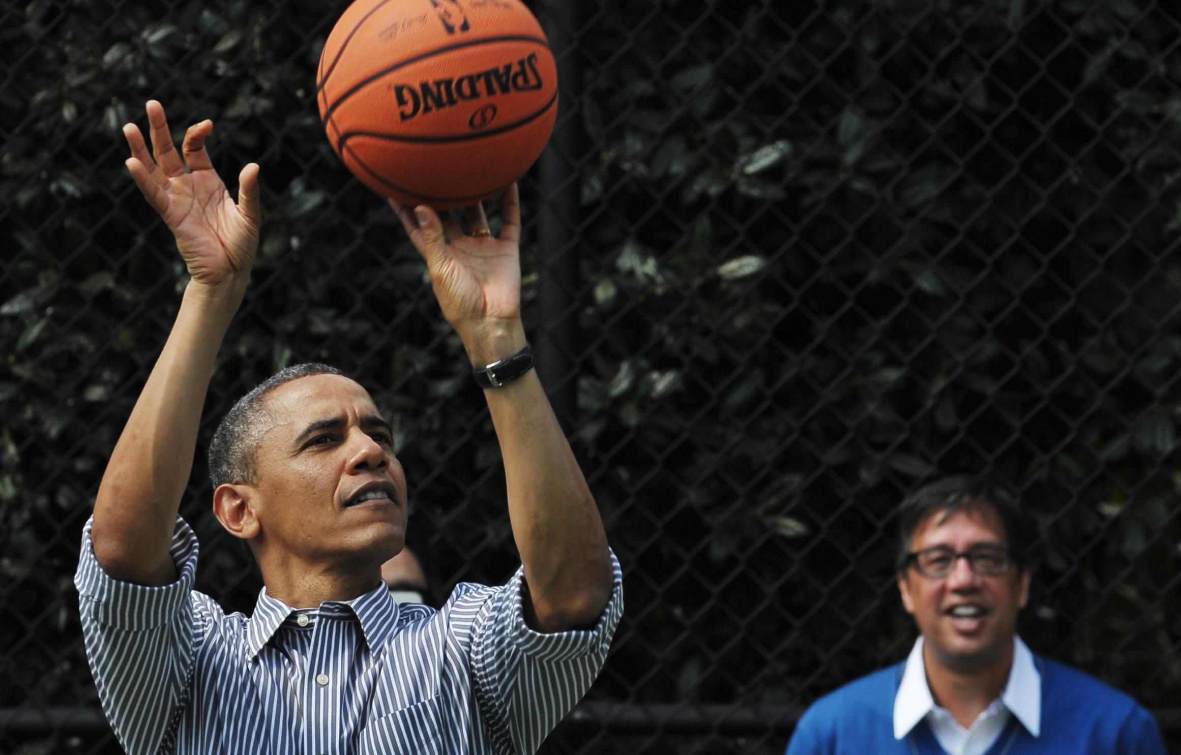 Barack Obama played Election Day basketball game with Scottie Pippen