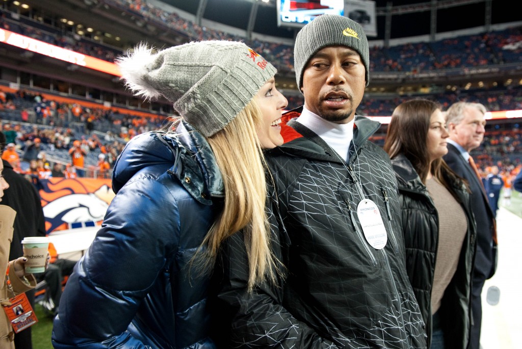 Tiger Woods and Lindsey Vonn were on sideline for Broncos-Chiefs game ...