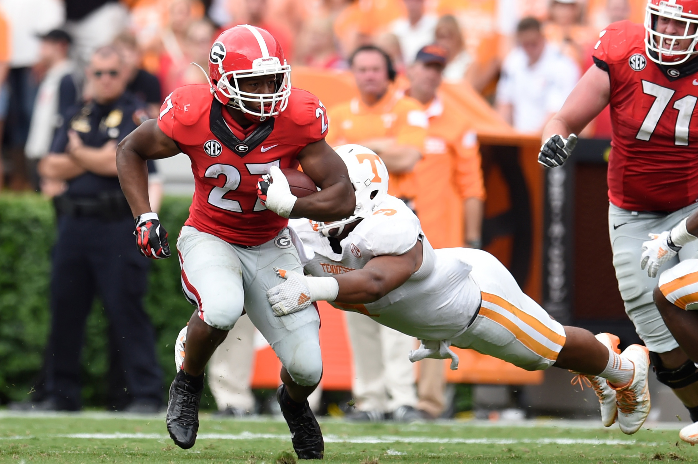 Georgia's Todd Gurley and Nick Chubb simply dominate Auburn 