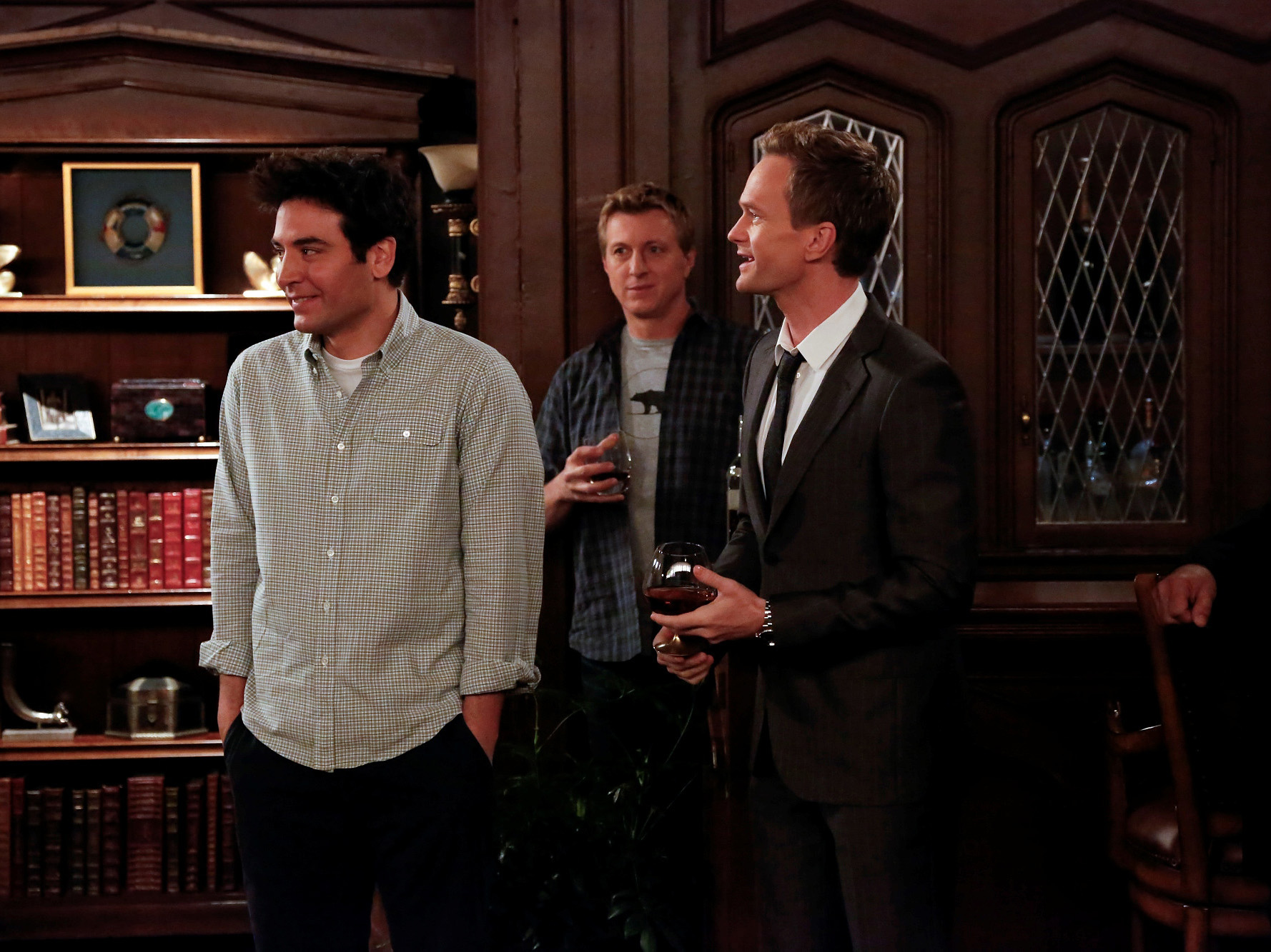 Zabka (middle) on 'How I Met Your Mother' with Josh Radnor (left) and Neil Patrick Harris (right). (CBS Broadcasting)